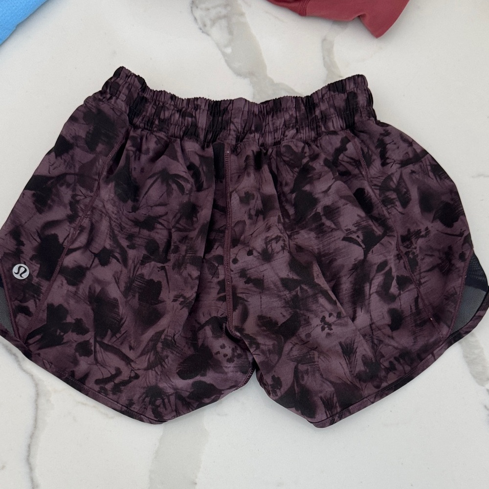 lululemon athletica Women's Plum Floral Athletic Shorts